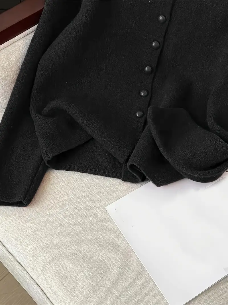Kadın Fırfırlı İncili Yumuşak Dokulu Triko Hırka UGD250725