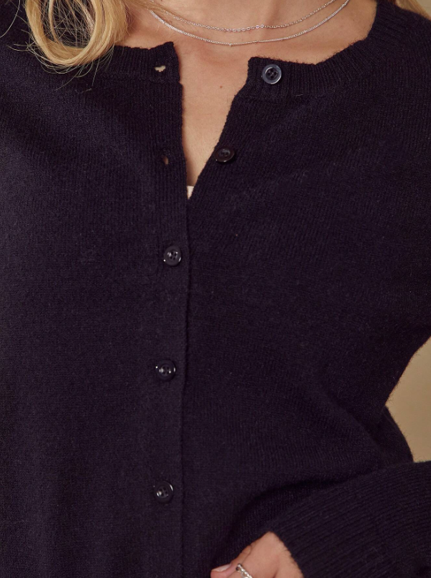 Kadın Basic Düğmeli Triko Hırka UGD250702