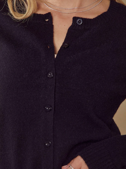 Kadın Basic Düğmeli Triko Hırka UGD250702