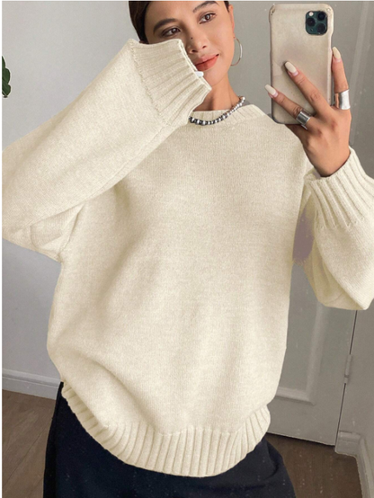 Kadın İspanyol Kol Yumuşak Dokulu Triko Kazak UGD250721