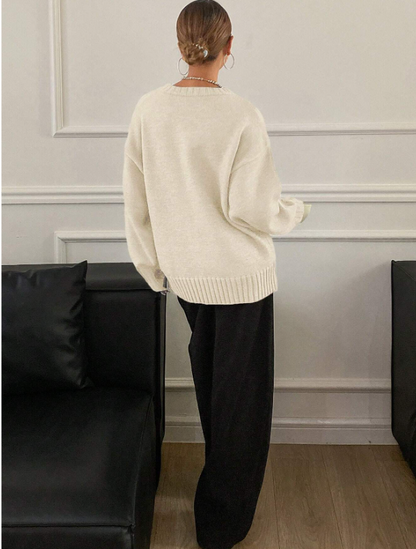 Kadın İspanyol Kol Yumuşak Dokulu Triko Kazak UGD250721