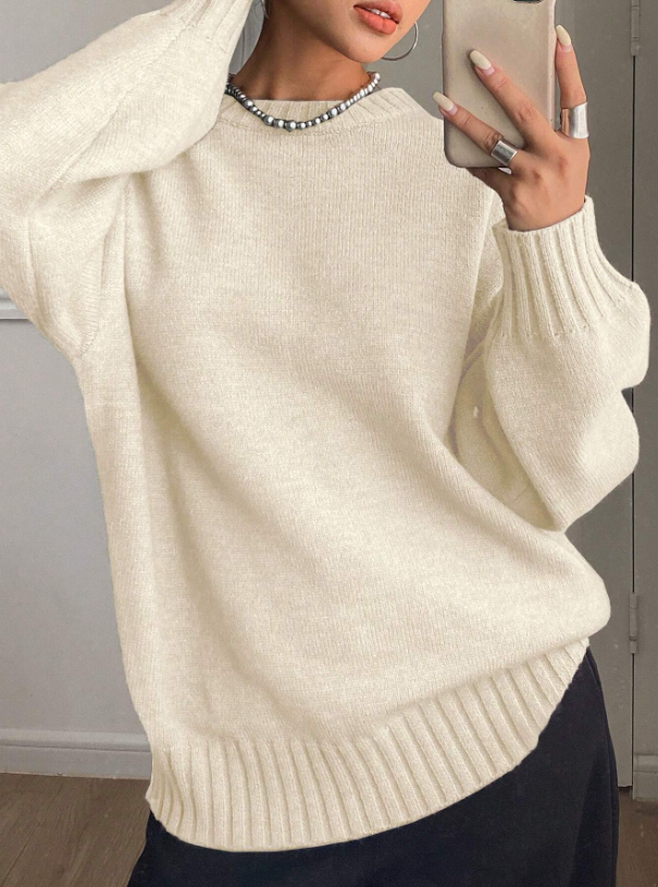 Kadın İspanyol Kol Yumuşak Dokulu Triko Kazak UGD250721