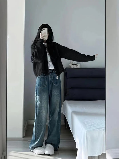 Kadın Fermuarlı Triko Hırka UGD250716